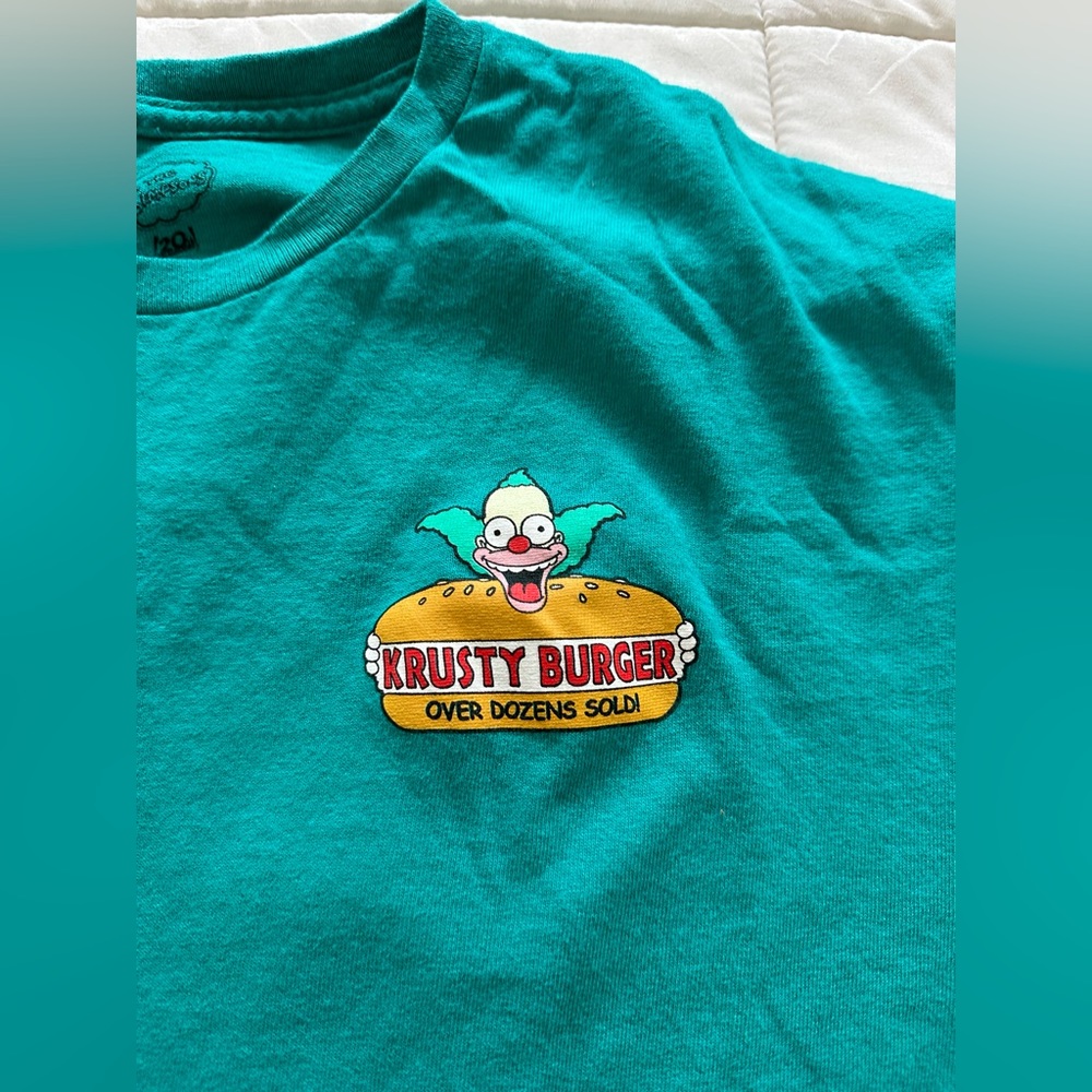 Used- Krusty The Clown Graphic Tee Large Short Sleeve